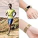 Fitbit Charge 2 Band, UMTELE Milanese Loop Stainless Steel Metal Bracelet Strap with Unique Magnet Lock, No Buckle Needed for Fitbit Charge 2 HR Fitness Tracker Gold Large