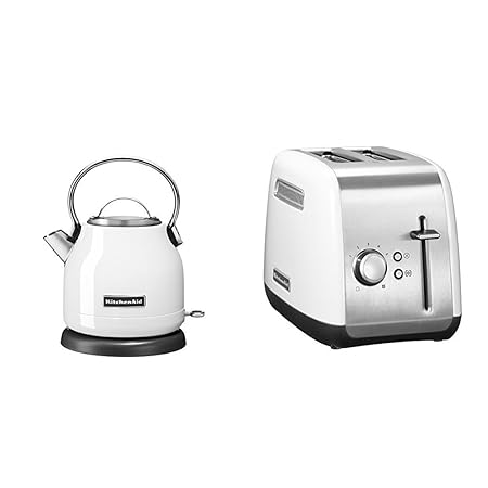 KitchenAid CLASSIC Wasserkocher mit 1,25 L Fassungsvermögen, 1,25 L + KitchenAid CLASSIC 2-Scheiben-Toaster, 1.8 kg,KitchenAi