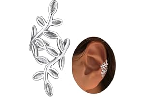 FaithHeart Ear Cuff Earrings for Women Non Piercing Lightweight Sterling Silver Ear Cuff for Non Pierced Ears Hypoallergenic Fake Earrings with Gift Box