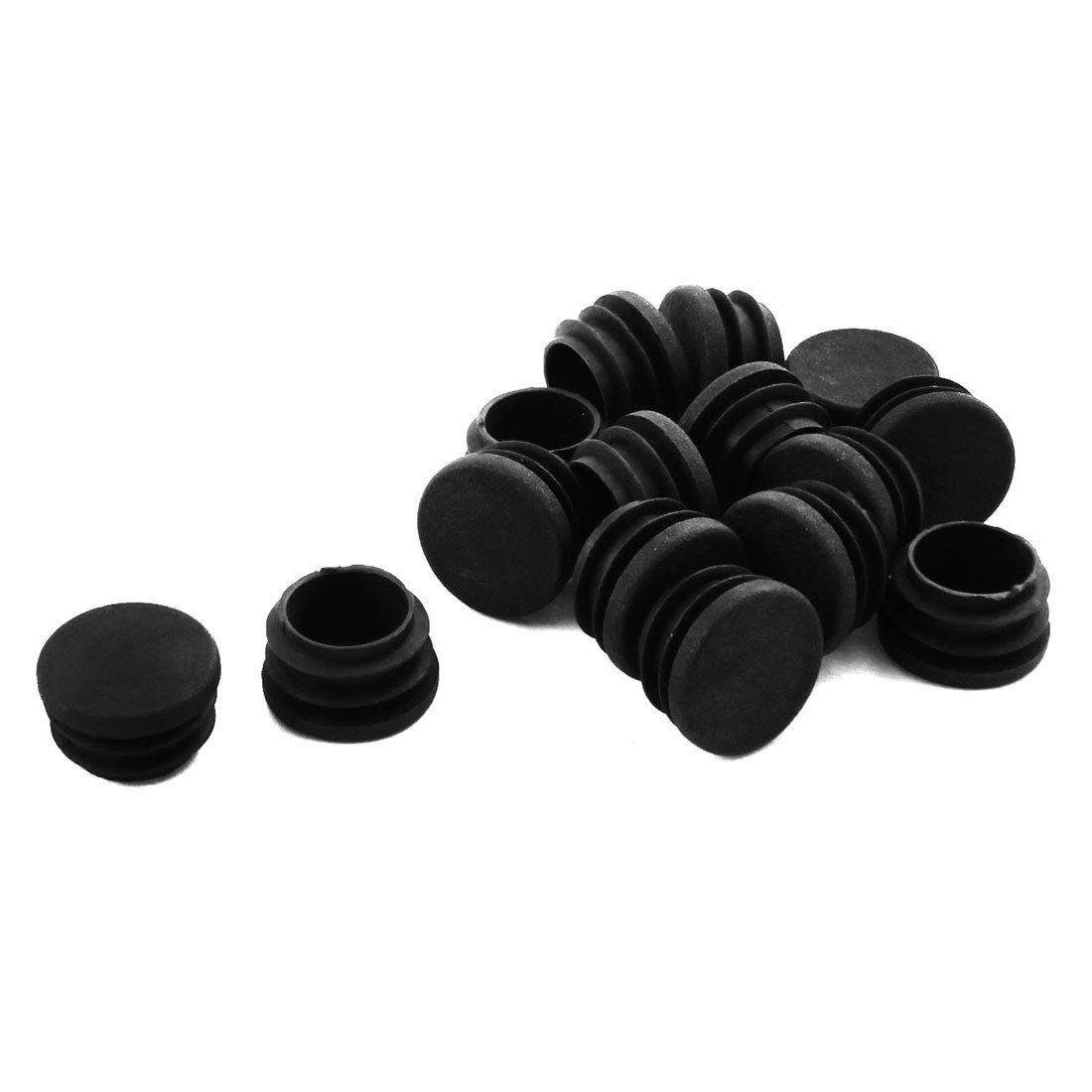 Sourcingmap Chair Table Legs 25mm Diameter Plastic Cap Round Tube Insert 15 Pcs