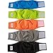 JoyDaog Reusable Dog Belly Bands for Male Dogs Diapers,5 Pack Premium Washable Dog Diapers Male Puppy Nappies Wrap,XS