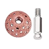 Keenso Tire Buffing Wheels 1.5" Dome Buffing Wheel 3/8"-24 Thread" with Linking Rod