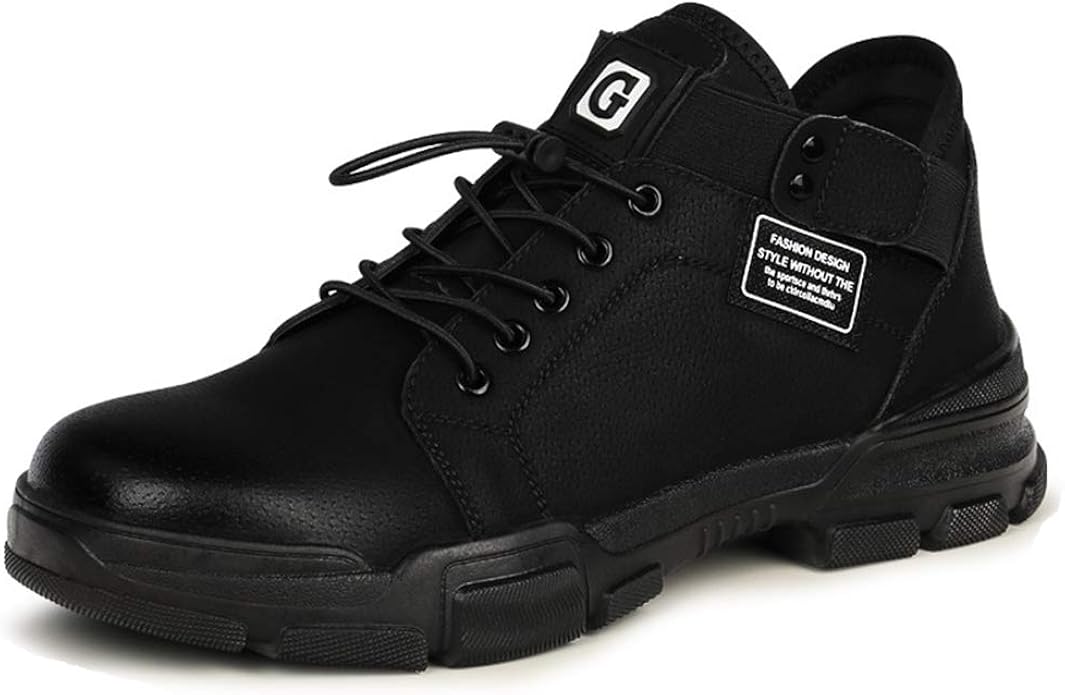 Men Safety Boots Lightweight Comfortable Leather Steel Toe Cap Speed