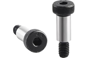 AnRui 4Pcs Alloy Steel Shoulder Bolt 1/2" Shoulder Dia, 1" Shoulder Length, 3/8-16 UNC Thread Hexagon Socket Head Shoulder Screws Bolts