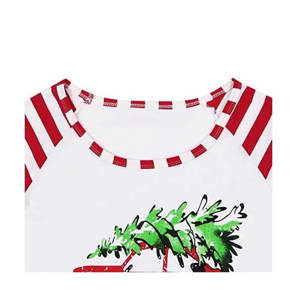 KIDDAD Merry Christmas Sweatshirt for Women Christmas Leopard Tree Graphic Long Sleeve Lightweight Shirt Pullover - Image 7