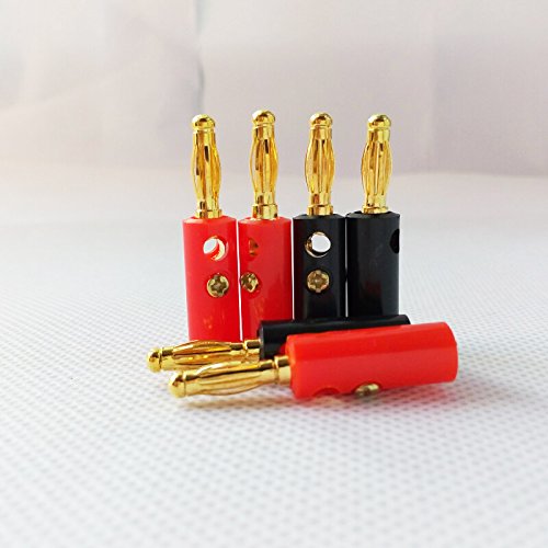 HIGHROCK 20 Banana Speaker Wire Cable Screw Plugs Connectors 4mm