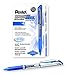 Pentel EnerGel Gel Ink Pen, Bold Point, Metal Tip, Blue Ink, Box of 12 (BL60-C)
