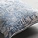 Maison d' Hermine Decorative Pillow Covers 18 x 18 Inch Square 100% Cotton Throw Pillow Covers with Invisible Zipper for Living Room Couch, Chair, Sofas, Bedroom, Home (The Miller - Denim)