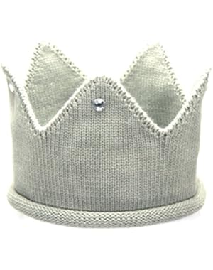 Baby Toddler Boys Girls Crown Warm Soft Birthday Knit Crochet Beanie Hat