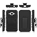 Galaxy Core Prime Case, Elegant Choise Galaxy Prevail LTE Case, Hybrid Dual Layer Armor Full Body Protective Holster Case with Kickstand and Belt Swivel Clip for Samsung Galaxy Core Prime (Black)