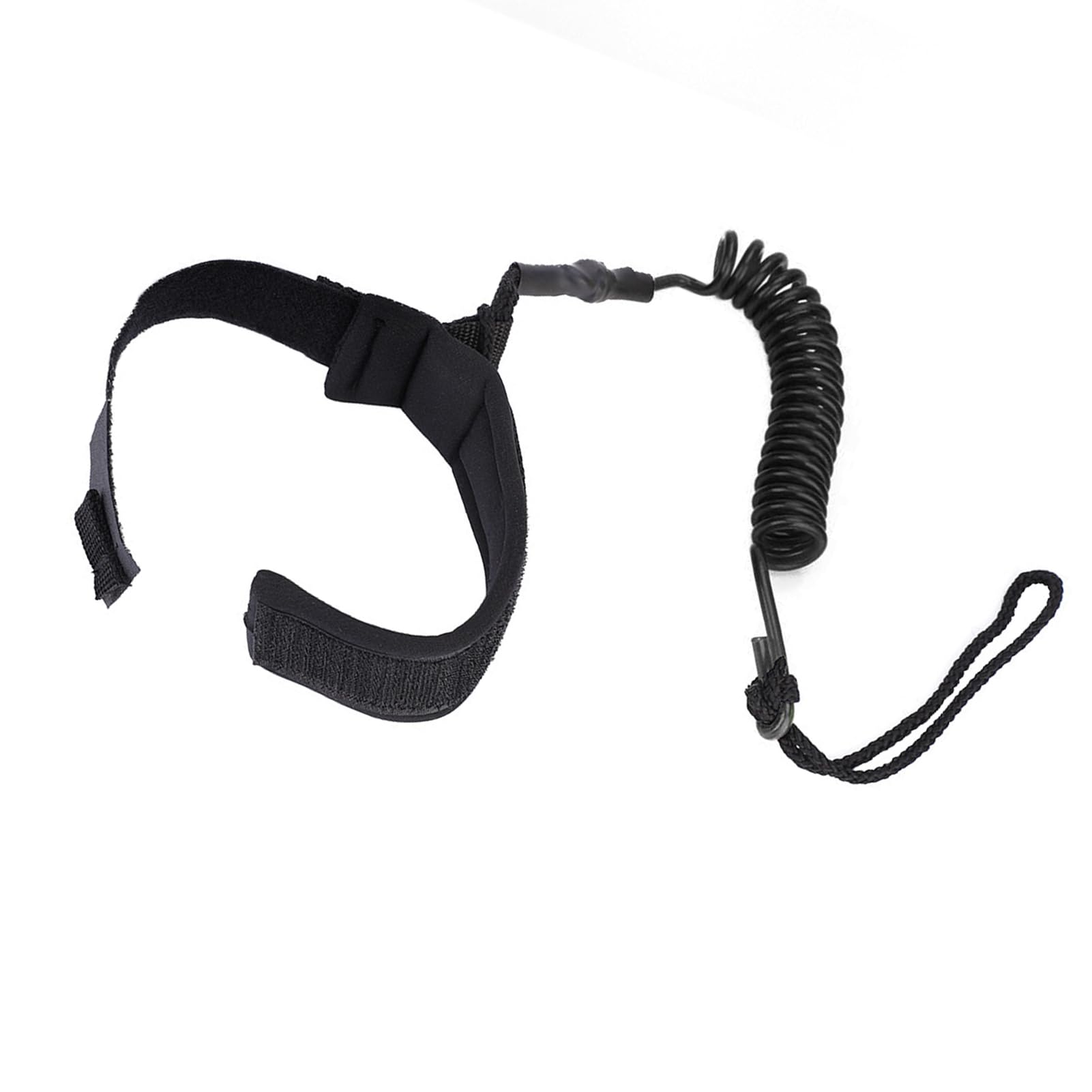 VGEBY Surfboard Leash, Lightweight Stand Up Paddle Board Coiled Spring Leg Foot Rope for Bodyboard Surfboard (Black)