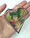 Heart Shaped Suncatcher with Real Pressed Flowers in Glass - Gift for a Friend Mom Grandma Loved One Wife Girlfriend Sister - Mother's Day - Birthday - Anniversary - Special Occasion Gift