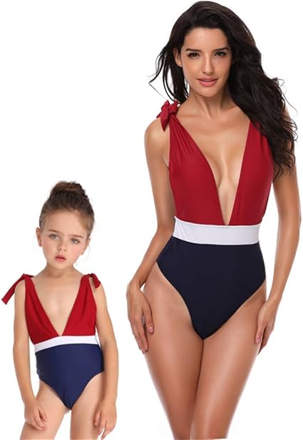 matching swimsuits mom and daughter