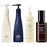 TREECELL Collagen Hair Care Bundle - Day & Night Shampoo + Protein Treatment + Recovery Oil