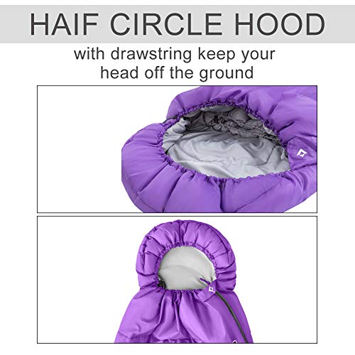 image for KingCamp Envelope Sleeping Bag 3 Season Lightweight Comfort with Compr