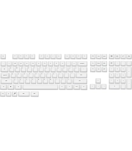 Amazon.com: Domikey Pearl Cherry Profile abs doubleshot Backlit