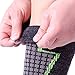 Pure Athlete High Performance Wool Ski Socks - Thermal Warm Merino Wool OTC Sock, Men Women (1 Pair - Black/Grey/Neon Green, Large)