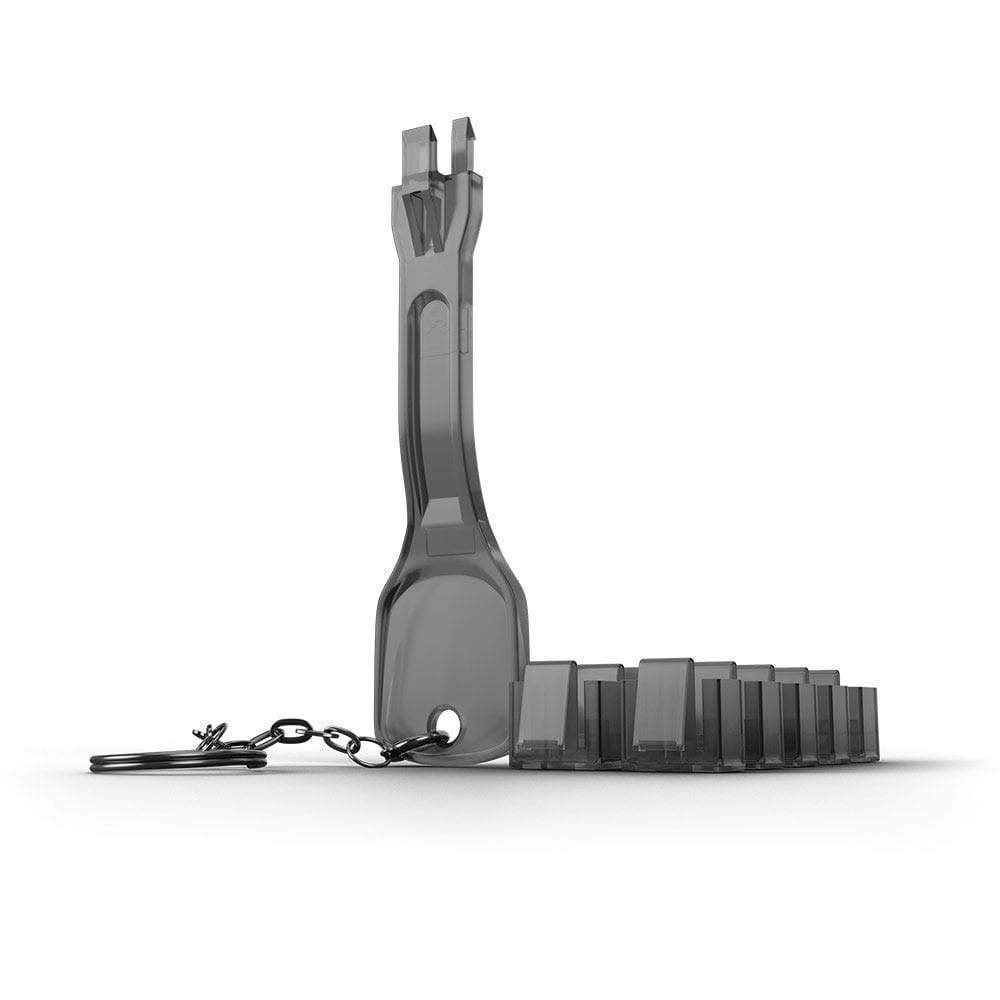 Lindy 10 x RJ-45 Port Blockers with Key, Black — image 1