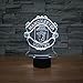 SUPERNIUDB 3D UNITED Football Club 3D LED Night Light 7 Color Change LED Table Lamp Xmas Toy Gift