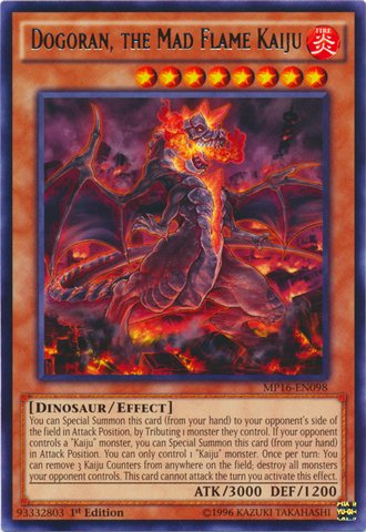 Yu-Gi-Oh! - Dogoran, the Mad Flame Kaiju (MP16-EN098) - Mega Pack 2016 - 1st Edition - Rare