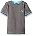 U.S. Polo Assn. Big Boys' Double Crew Look T-shirt, Medium Heather Gray, 14/16