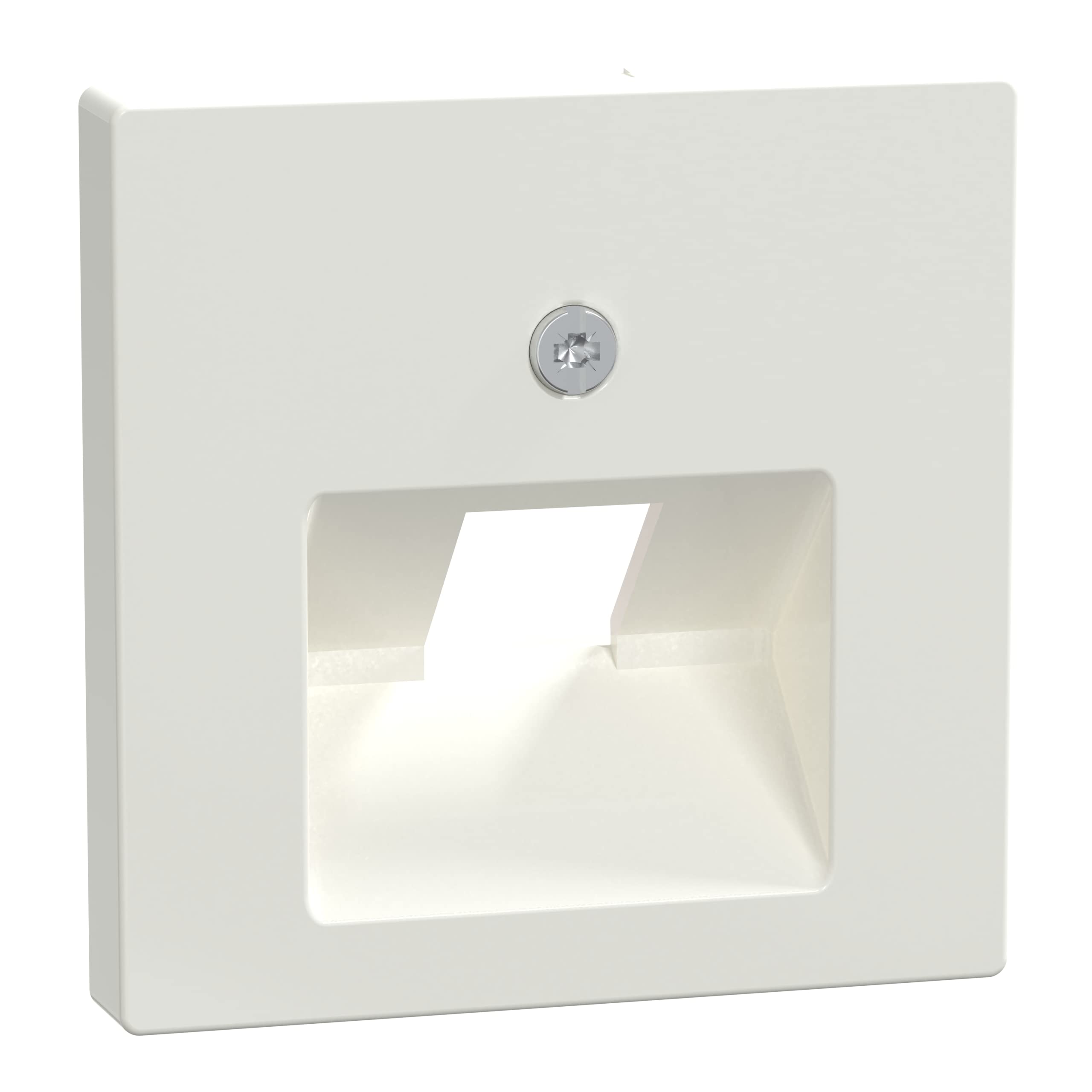 Merten System M 296219 Central Plate for UAE Insert 1-Way Polar White Glossy