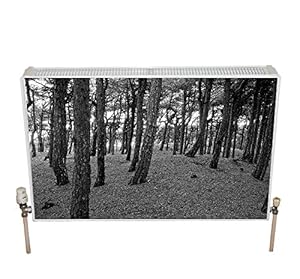 Radwraps Pinewoods Magnetic Radiator Cover - Black/ White: Amazon.co.uk ...