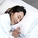 AOOU Bed Pillows for Sleeping Ergonomic Pillow for Relieving Neck Back Pain Breathable White Hotel Pillow