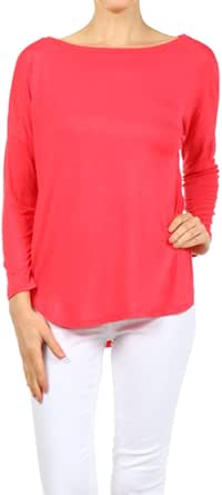 Amazon.com: Ginger G Top de manga larga para mujer : Ropa, Zapatos y Joyería
