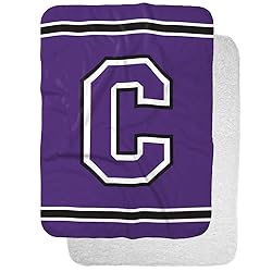 Cornell College Big Red Primary Logo Stripes Sherpa
