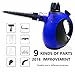 Midas Multi-Purpose Big Capacity Handheld Pressurized Steam Cleaner with 9-Piece Accessories for Stain Removal, Carpets, Curtains, Bed Bug Control, Car Seats