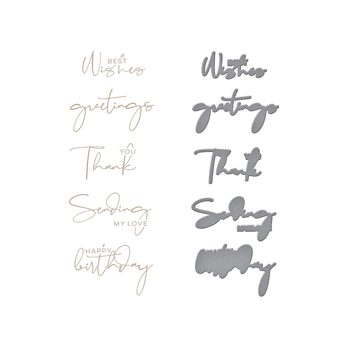 Glimmer Hot Foil Plate - Yana's Sentiments