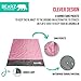 BEARZ Outdoor Pocket Blanket - Beach Blanket Waterproof Sandproof, Picnic Blankets Waterproof Foldable, Lightweight & Compact for Hiking, Camping, Travel, Festival Accessories (Pink)
