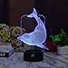 Dolphin Night Light for Kids Animal Remote Control LED Desk Table Lamp 7 Color Touch Base Kids Children Halloween Christmas Gift Home Office Decor by HUI Yuan