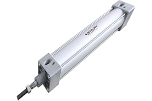 Woljay Pneumatic Air Cylinder SC 100 x 500 PT 1/2 Screwed Piston Rod Dual Action Bore: 100mm Stroke: 500mm