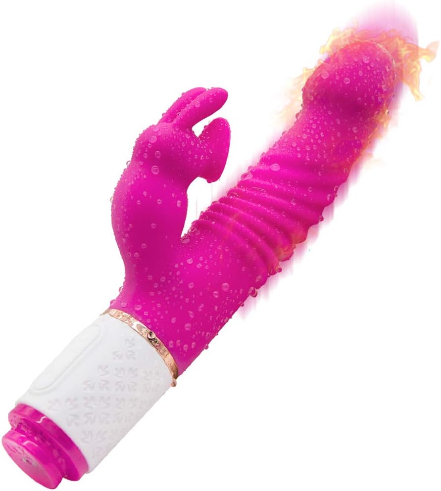Six Toys for Female,Rabbit Lifelike Toys for Women Vibràntorfor Sex Women Adult Game Sexual Toyss for Woman Bullet Large Size Clitorial Sucking Toys T-Shirt,Rose Red