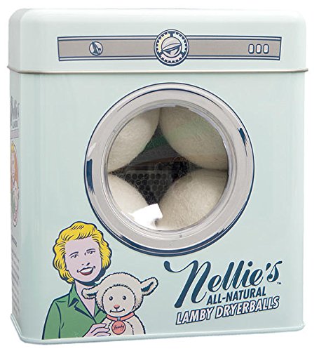 Nellie’s All Natural Lamby Dryerballs - Made with 100% Pure New Zealand Wool - Use to Soften All Types of Fabrics - Silent in your Dryer & Long Lasting Use