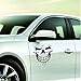 Naladoo Vinyl Skull Skeleton Body Decal Reflective Car Stickers Vehicle Styling Removable Waterproof Sticker PVC (Black)
