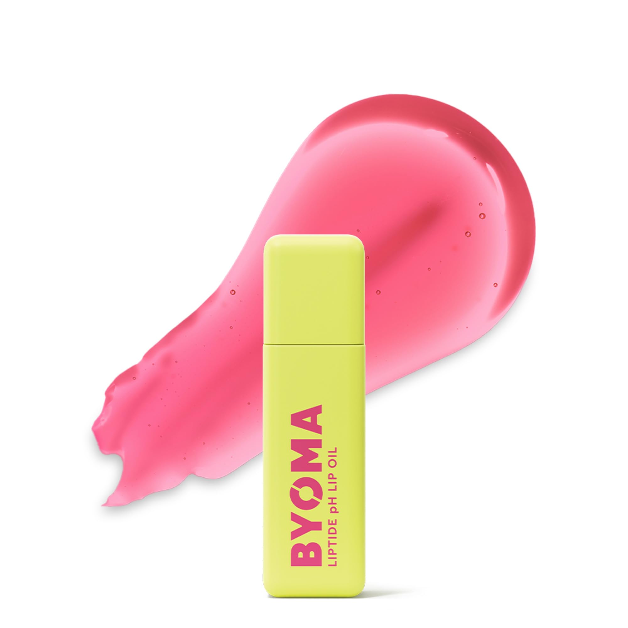BYOMA Liptide pH Lip Oil (5ml) Glossy, Non-Sticky Gloss with pH Adaptive Tint - Reduces the Appearance of Fine Lines - Softens, Plumps, Hydrates