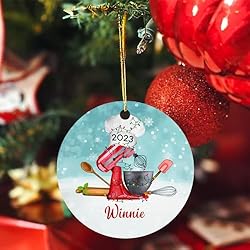 Personalized Baker Ornament Gift for Christmas 2025