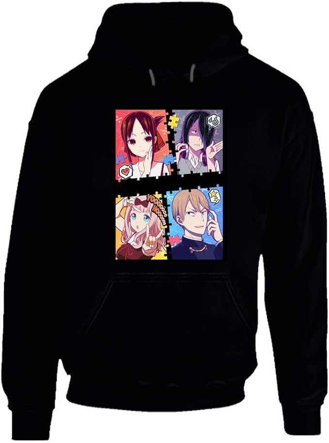 Kaguya Sama Love is War Hoodie Gr. L, Schwarz Amazon.de Bekleidung