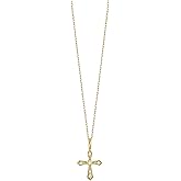 Bony Levy 18K Yellow Gold Diamond Simple Obsession Cross Pendant Necklace
