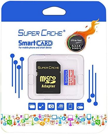 ESoulTech ES-64G-Adapter SuperCache Turbo Performance 64G High Speed Micro SDXC by ESoulTech Class 10 UHS-I up to 80MB/Second Transfer Speeds Cell Phone Tablet TF/Flash Memory Card with SD Adapter
