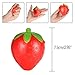 KUUQA 3 Pcs Squishies Slow Rising Jumbo Rainbow Squishy Cake and Strawberry Fruit Charms Squishy Toys Stress Relief Toys Party Favors (Colour Random)