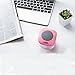 Laud Portable Bluetooth Shower Speaker - IPX4 Waterproof - Super Strong Suction Cup - Built In Mic For Hands free Calling - 6-Hour Music Playtime - Water Resistant Rubber (Pink)