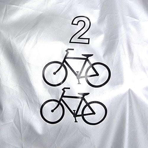 iwobi Fietshoes voor 2 fietsen, waterdichte fietsbeschermhoes, fietsgarage, anti-stof afdekking, hoes voor fiets… - Image 4