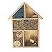 PINVNBY Wooden Insect Hotel Bee House habitat for ladybugs(Ladybirds), lacewings, butterfly, mason