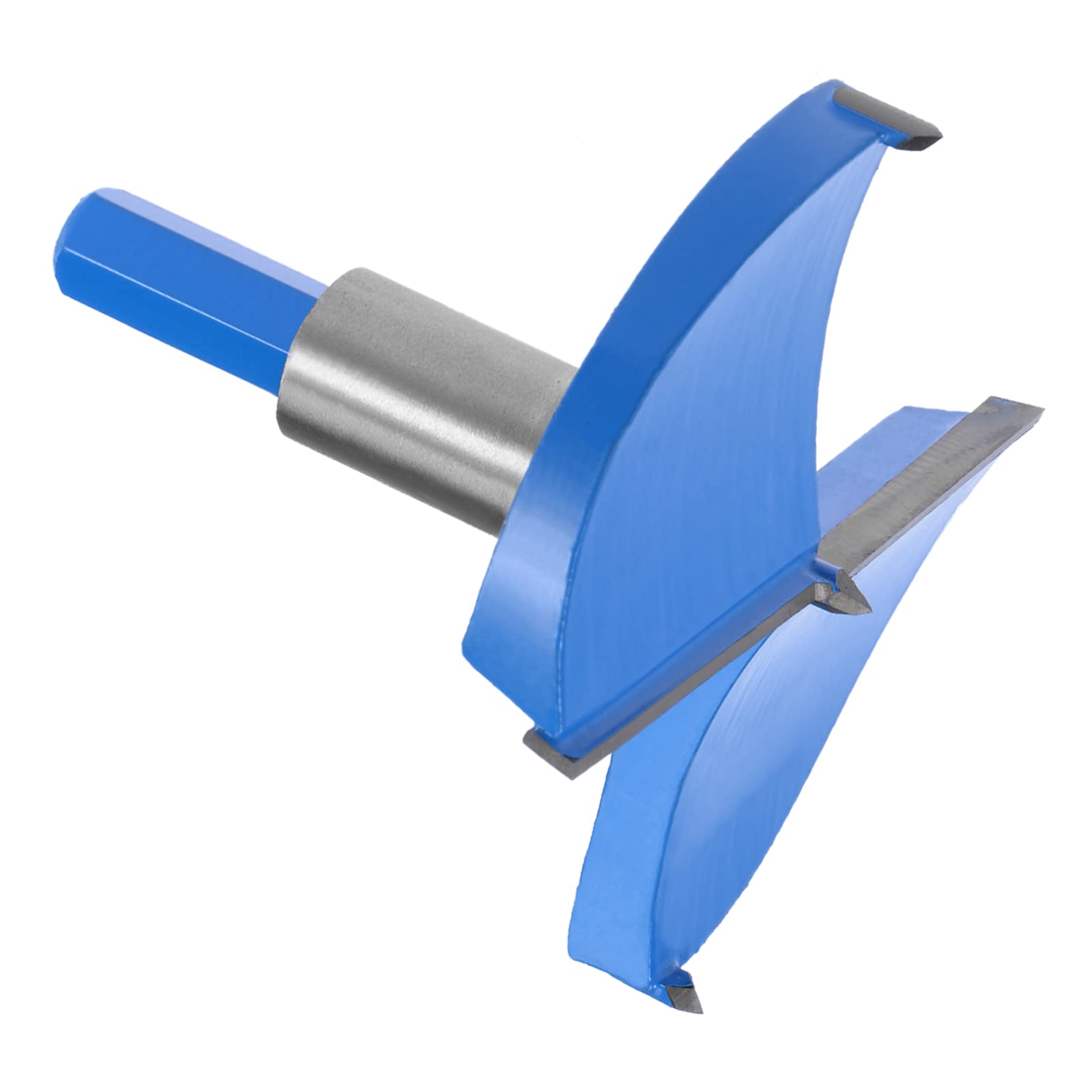 Kozelo Forstner Drill Bit - [95mm] Tungsten Carbide Auger Opener for Wood Furniture Hinge Woodworking Use, Hex Shank, Dark Blue