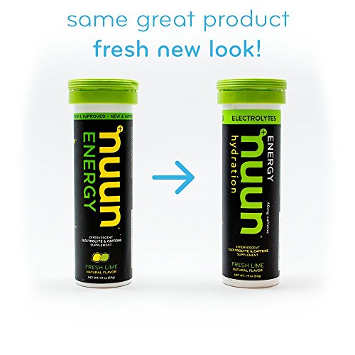 Nuun Sport Electrolyte Tablets with Caffeine from Green Tea Extract, Magnesium, Calcium, Potassium, Chloride & Sodium, Gluten Free & Vegan, Fresh Lime, 8 Pack (80 Servings Total) - Thumbnail 7