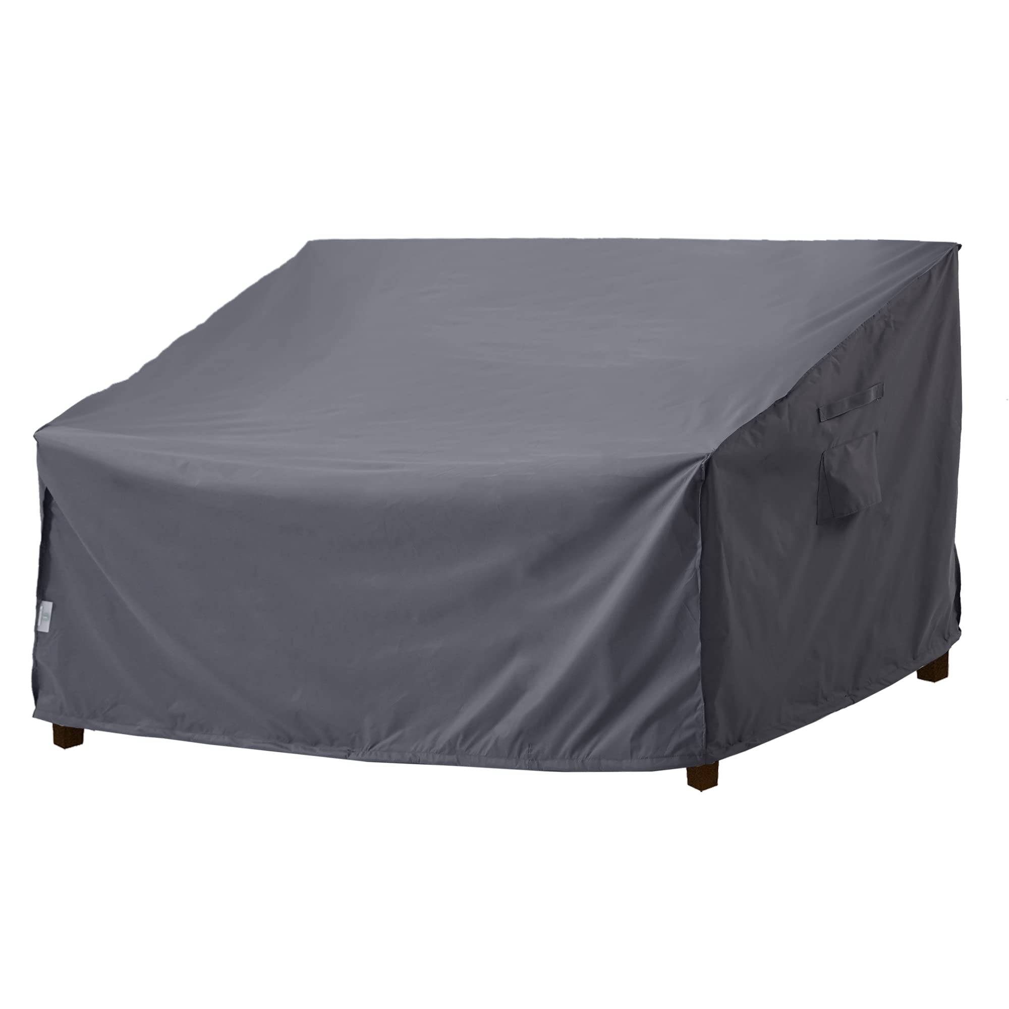 F&J Outdoors Garden Sofa Covers Waterproof 3 Seater Bench Cover Deep Seat Couch Protective Covers Rattan Patio furniture Cover PU Coating Rip-stop Fabric 138x84x61/81cm